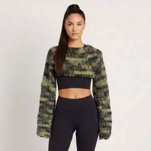 Hand Crochet Green Shrug / Arm Warmers - One Size, great for layering!